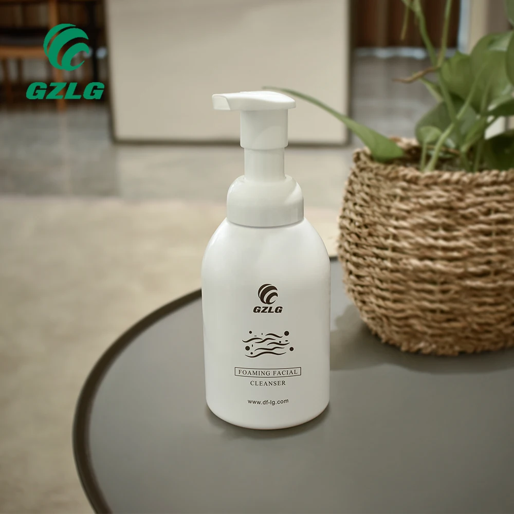 Gzlg Manufacturer Wholesale Custom amber pet plastic bottle Eco Friendly hotel Empty Cosmetic Cream Bottle With Dispenser