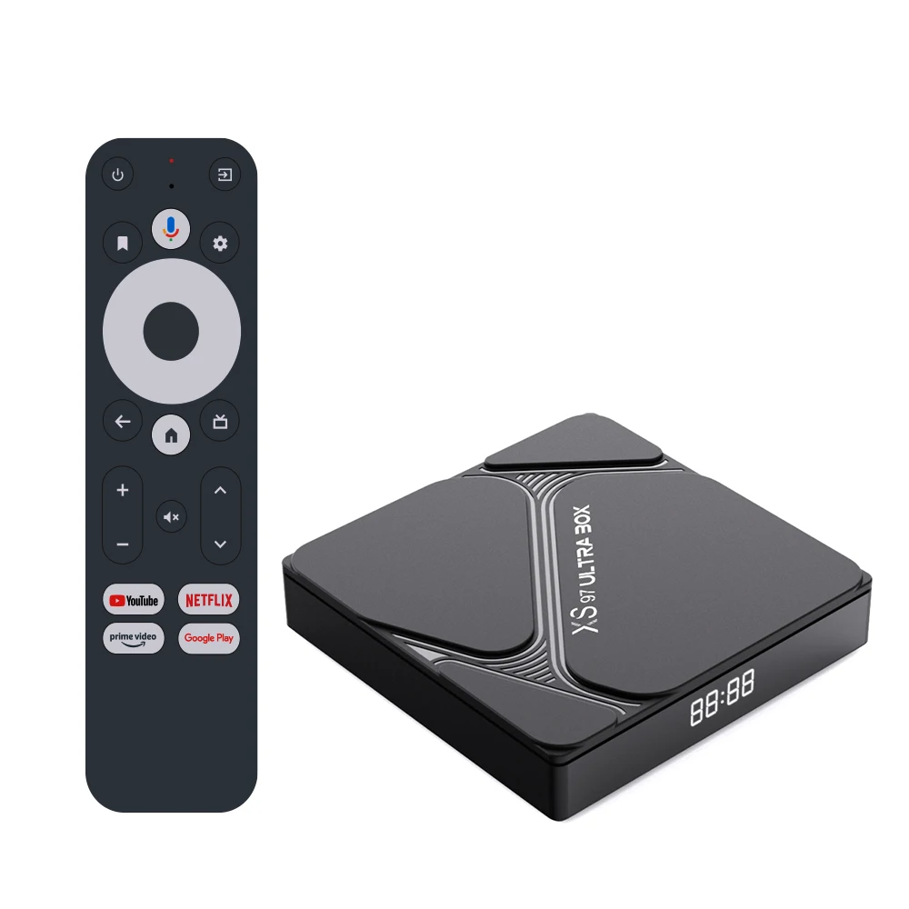 Hot Sale Wholesale XS97 Ultra TV BOX Amlogic W2 2.4+5G WIFI Quad Core 4+32GB Android TV Box USB With factory best