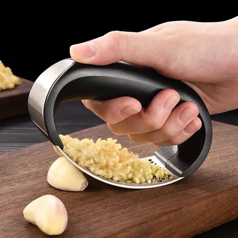 Ecochoose Hight Quality Manual Garlic Press Chopper Crusher Stainless Steel Kitchen Accessories Garlic Presses Grinder