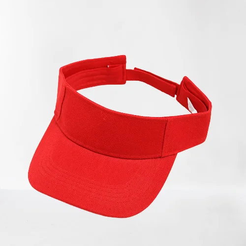 Factory cheap summer hats sun visors for baseball cap customize polyester visors caps for women