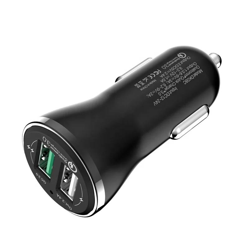 In stock factory price mobile phone car charger QC 3.0 usb car charger