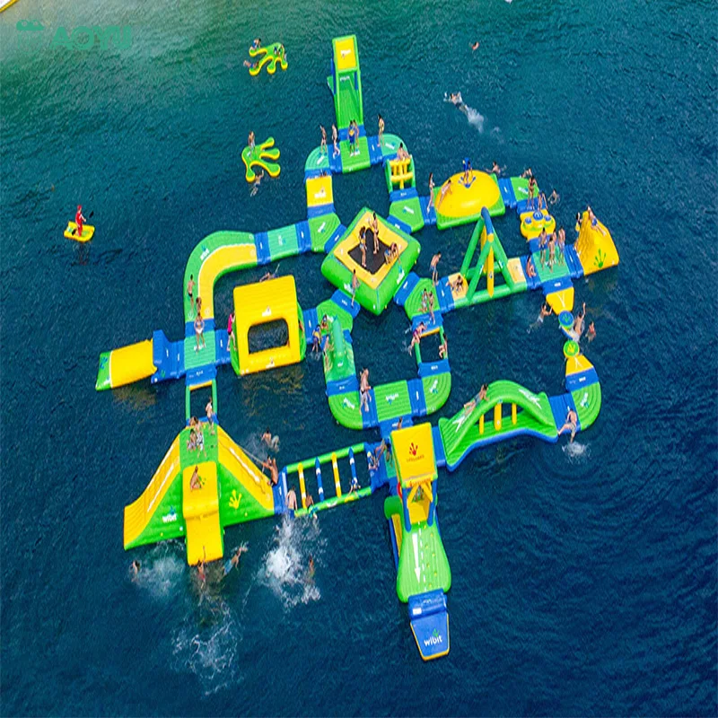 AOYU Commercial Customized Giant Sea Aqua Park Water Play Equipment Child Adult Floating Slide Equipment Inflatable Water Parks