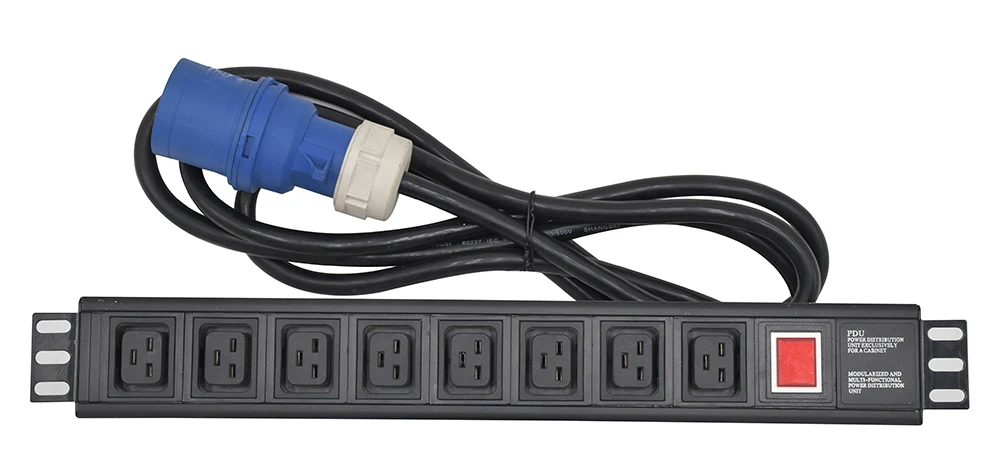 
1.5u IEC c19 pdu power distribution unit 8 outlets sockets 
