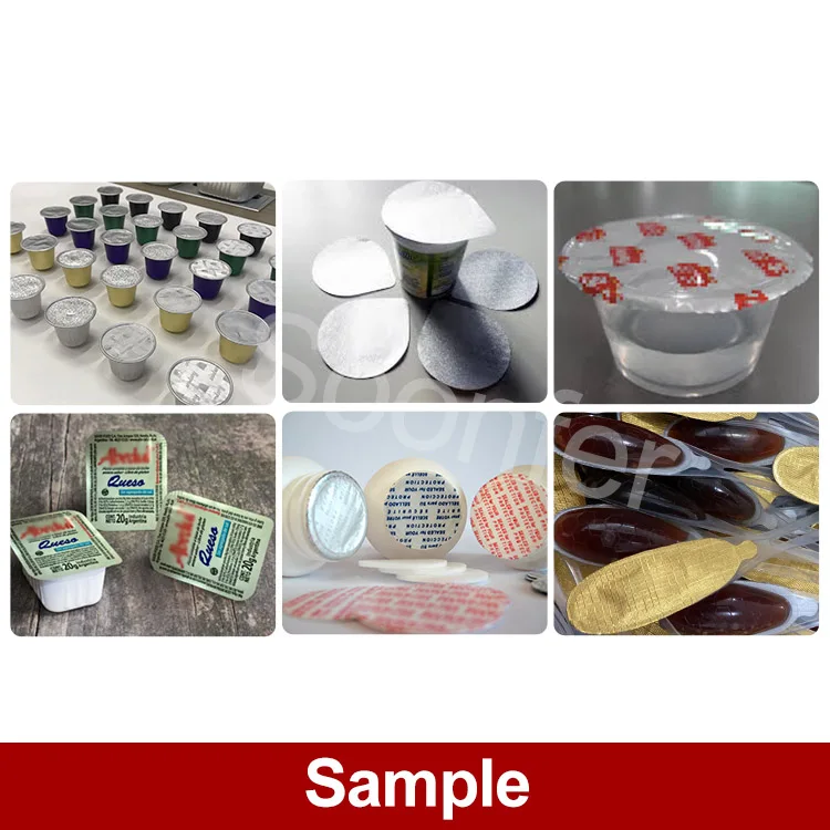 Semi automatic manual plastic cup coffee capsule heat sealing