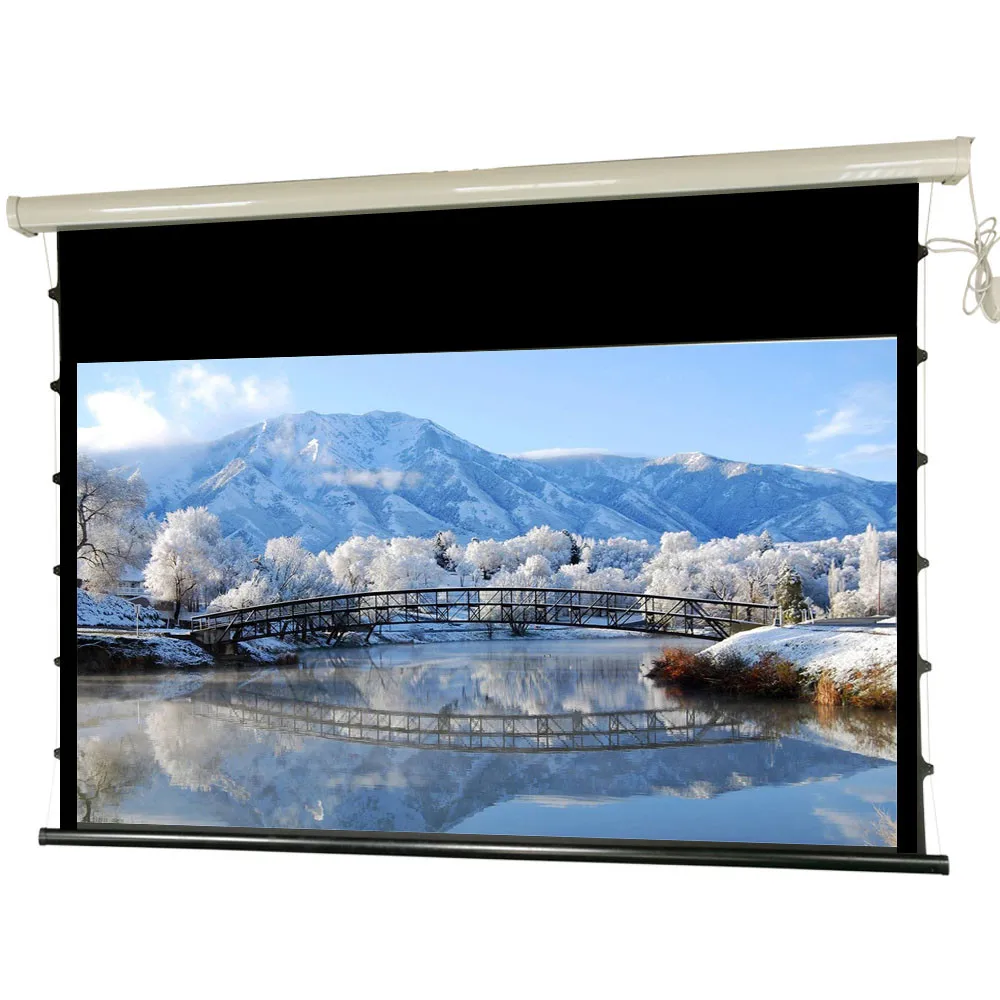 120 inch alr electric projector screen tab tension motorized projection screen