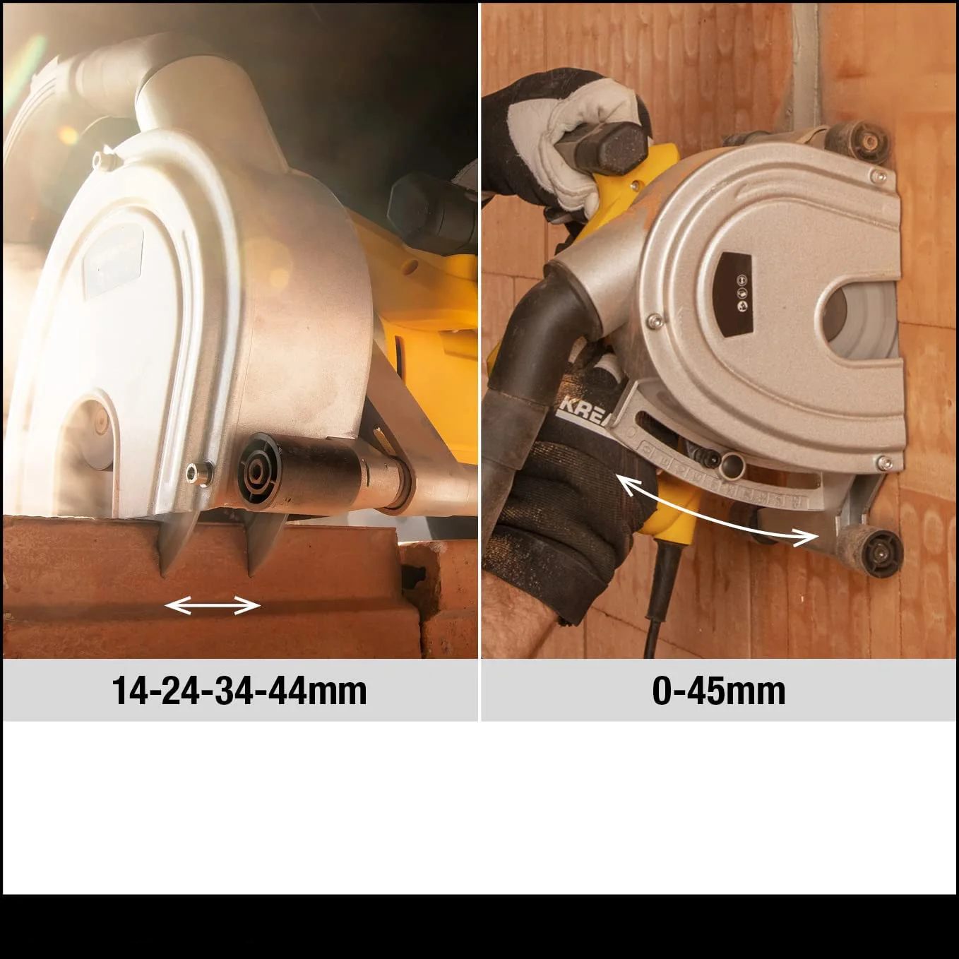 Overload Protection BRACE 1700W Wall Chaser Power Tool With Dust Generation Wall Chaser