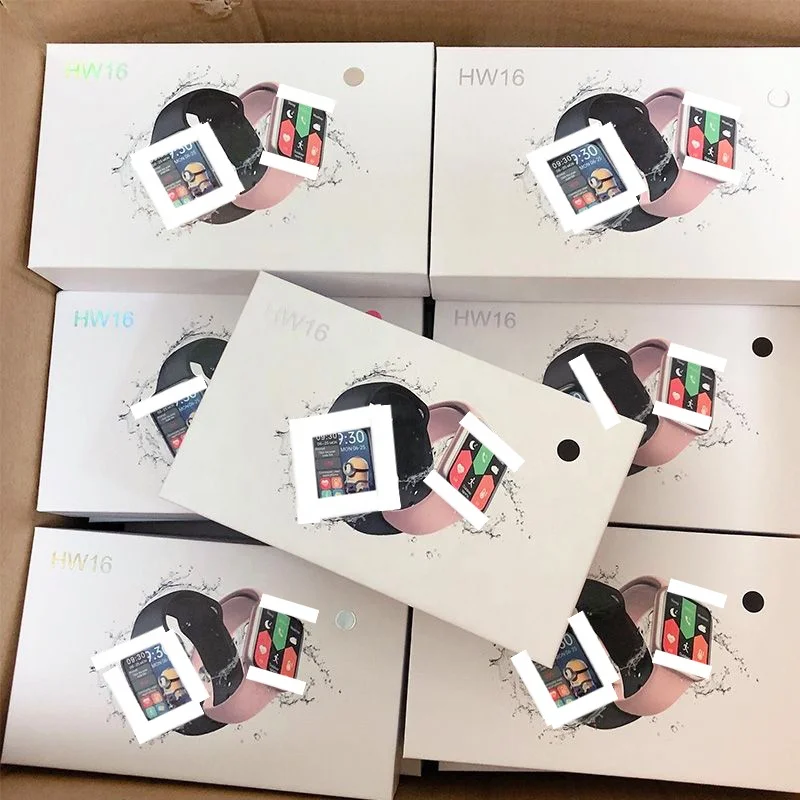 1.72inch big full screen HW16 fitness tracker smart wrist watch make call waterproof series 6 smartwatch phone PK w26+ iwo12