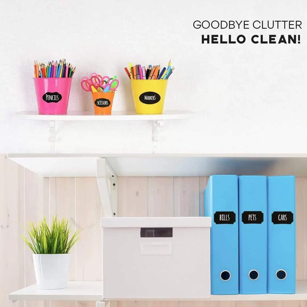 Free Erasable Chalk Pen Removable Waterproof Blackboard Sticker Label For Jars Glass Bottle