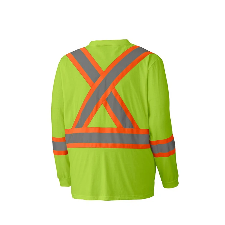 Custom safety t shirts construction reflective safety clothing