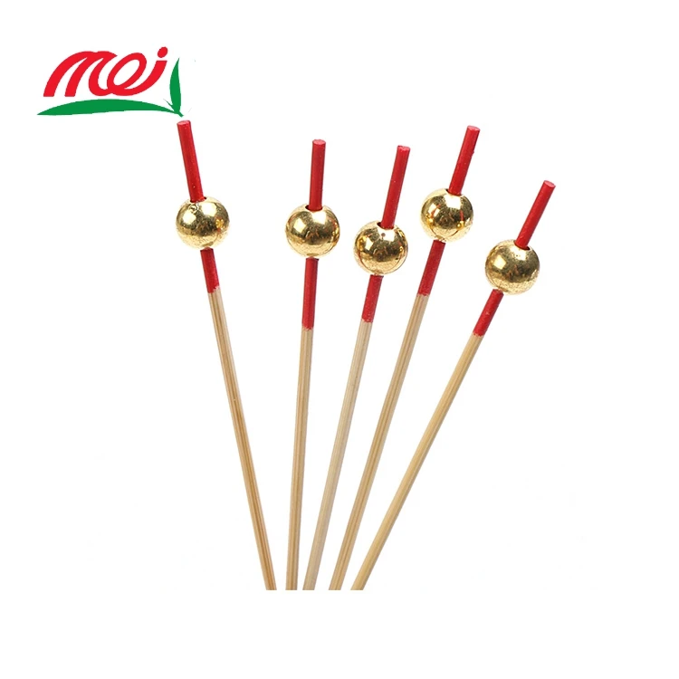 Factory Direct Disposable Small Bbq Bamboo Sticks With Ball