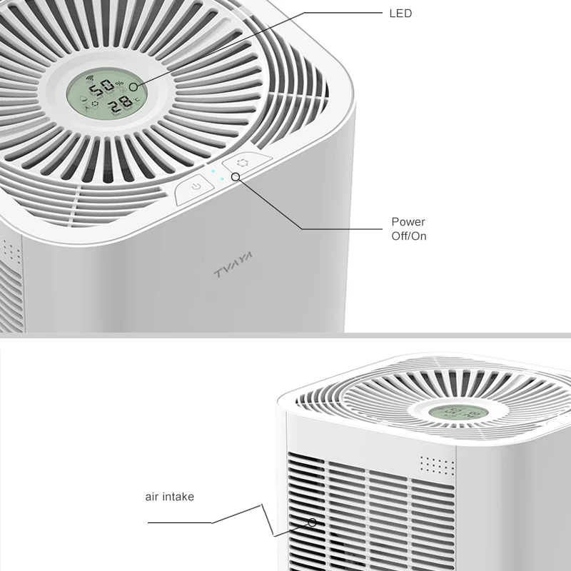 
2021 6L Capacity Modern Automatic Evaporative Air Humidifier Electric wiht APP Control 