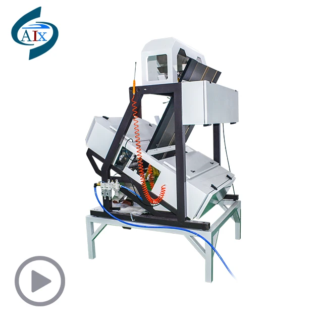 2 row 2-3 ton per hour capacity sunflower grain seed  rice wheat sesame color sorter machine