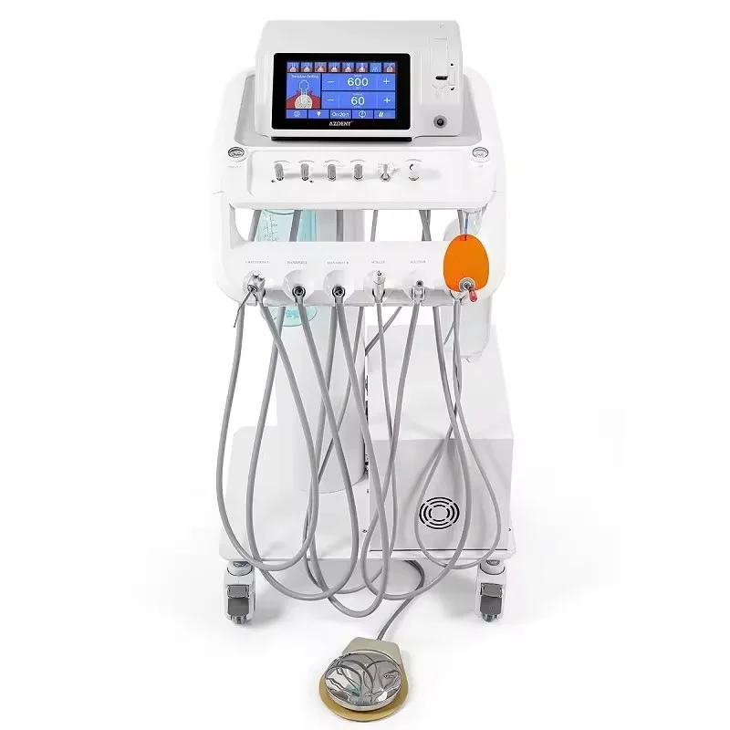 China Factory Dental Trolley Cart Portable Dental Turbine Unit Suitcase Full Set Work with Air Compressor