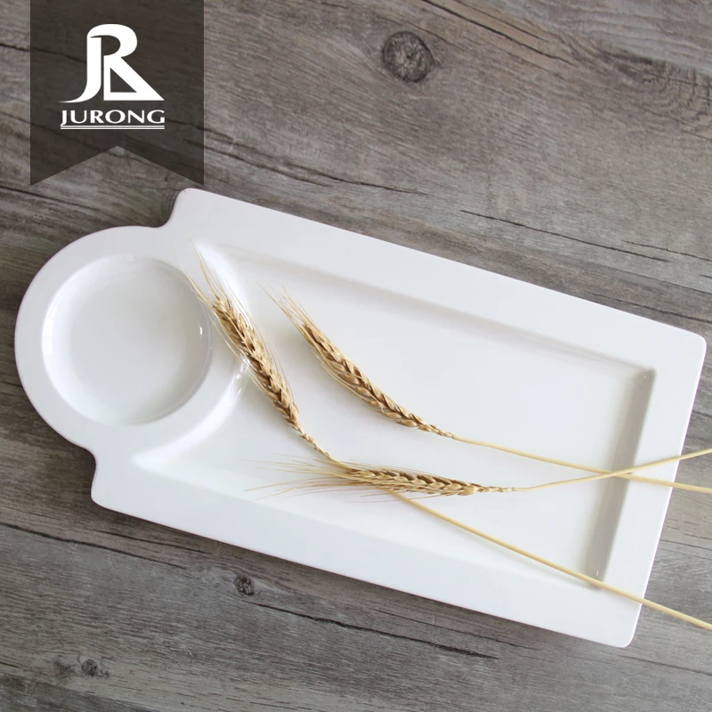 Wholesale Eco-friendly Rectangle dinnerware set plastic tray indian thali plates