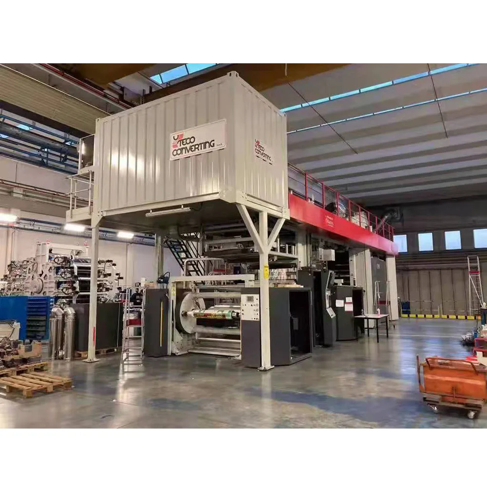 Used Euro made 6 Color PP PE Film Plastic Bag Flexo Printing Machine Price