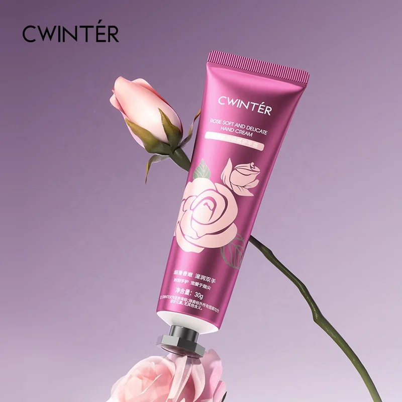 ZHIDUO OEM ODM private label portable rose hand cream lotion moisturizing hand tender fragrance smooth whitening hand cream