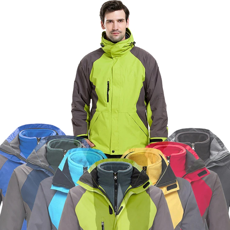 
Custom Print New Waterproof Windproof Thermal Fleece Outdoor Hooded Hiking Ski Jacket 