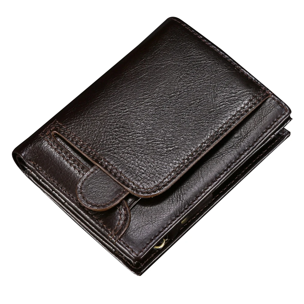 OEM мужской кошелек для денег, держатель карт, высококачественный кошелек из натуральной кожи на молнии