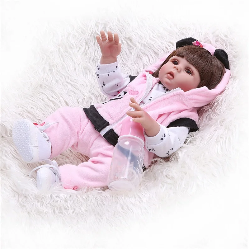 Amazon Hot Selling NPK 48CM Reborn Baby Dolls Realistic Baby Doll Soft Full Body Silicone Waterproof Toddler Girl Dolls