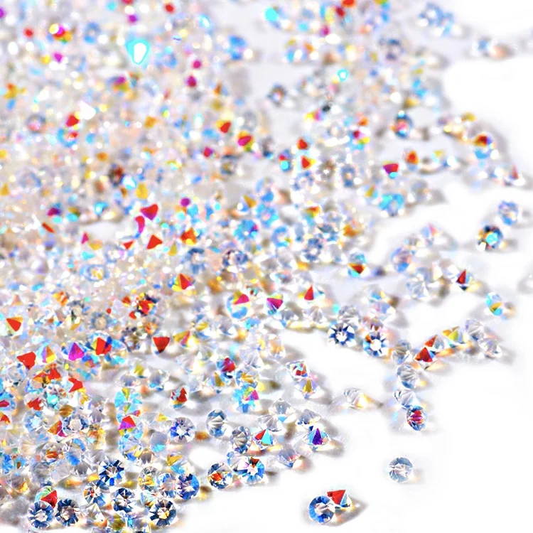 Micro Zircon Pixie Diamond Rhinestone With 30 Colors Nail Art Rhinestones Small Size High Quality Crystals For Nail Decoration
