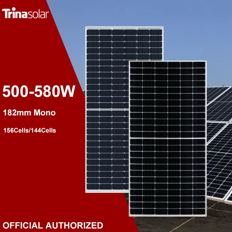 Половинные 182 элементы Trina 450 Вт 535 550 585 N солнечный PV модуль