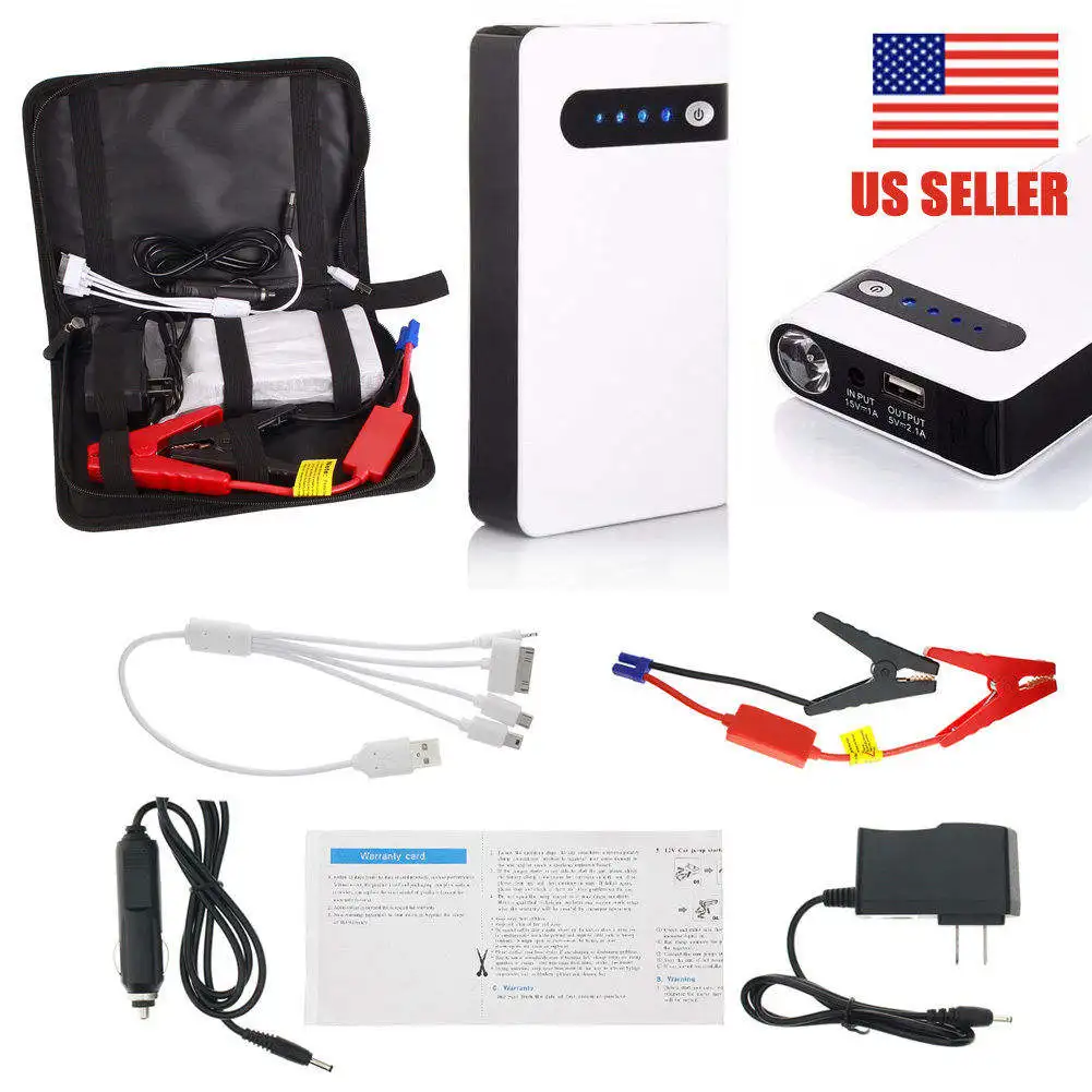 Multi-capacity Emergency Vehicle Tools Portable Car Jump Starter Power Bank 6000mAh 8000mAh 10000mAh