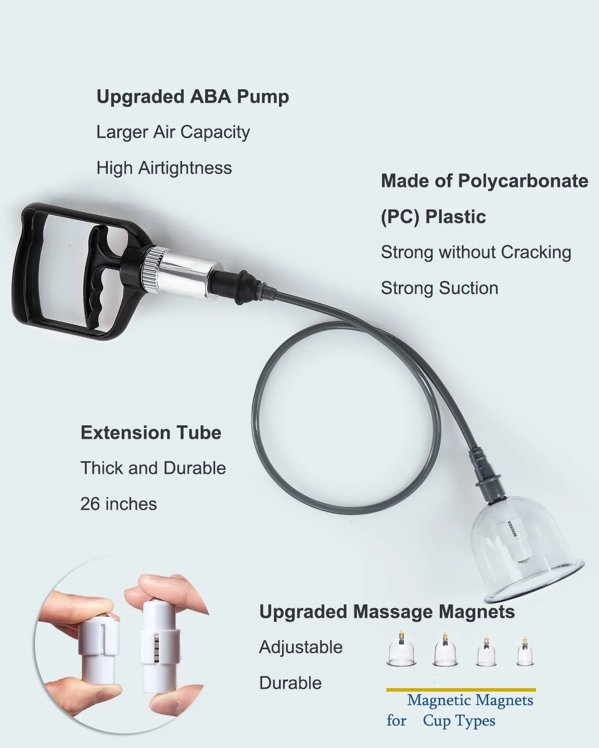 AH Therapy Cupping Tool Hijama Cups Wholesale OEM Gift Box 20PCS Hijama Suction Cup Ventosa Massage Cupping Therapy Set