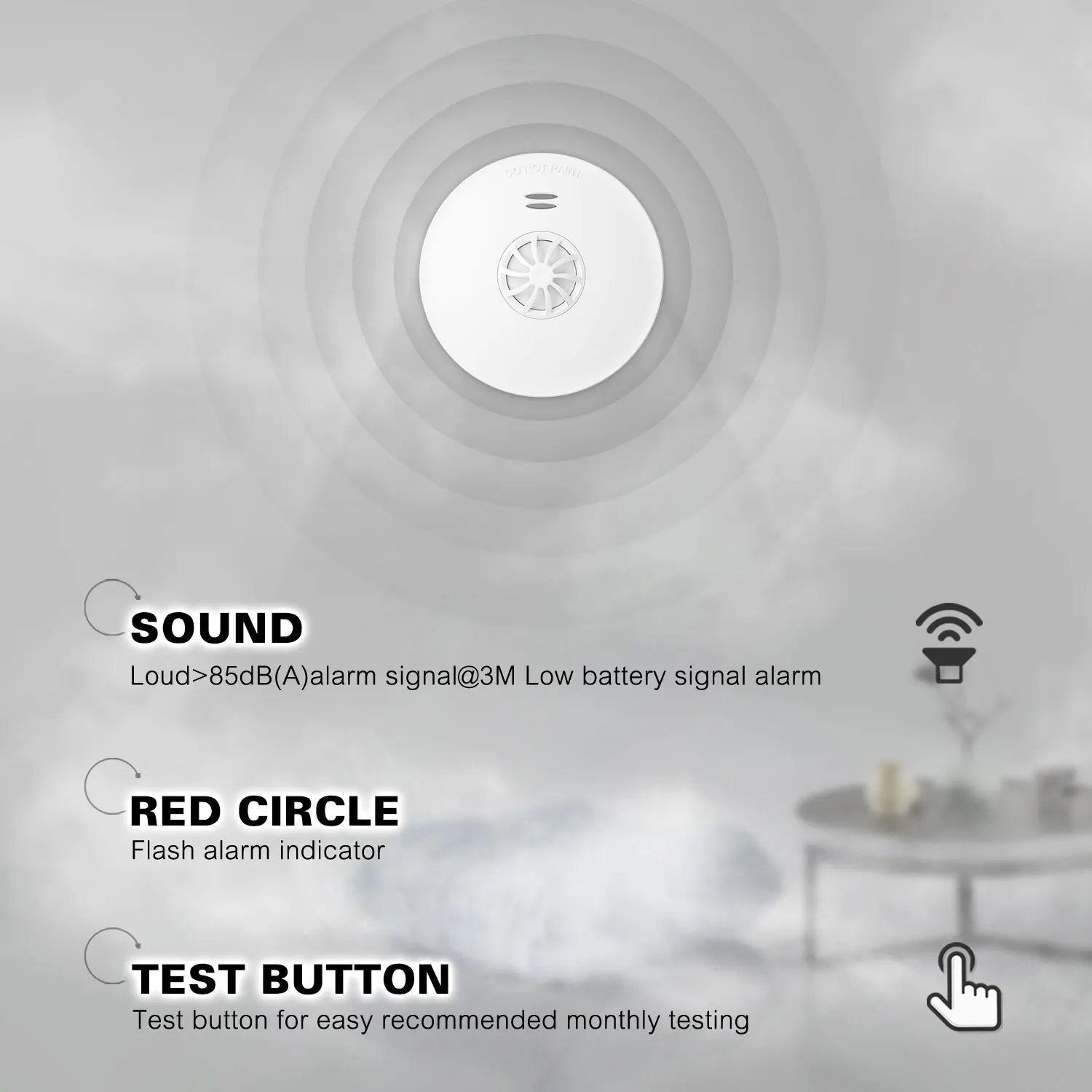 Manufacture INTERTEK approved GS592 combined Smoke and Heat detector with Microprocessor