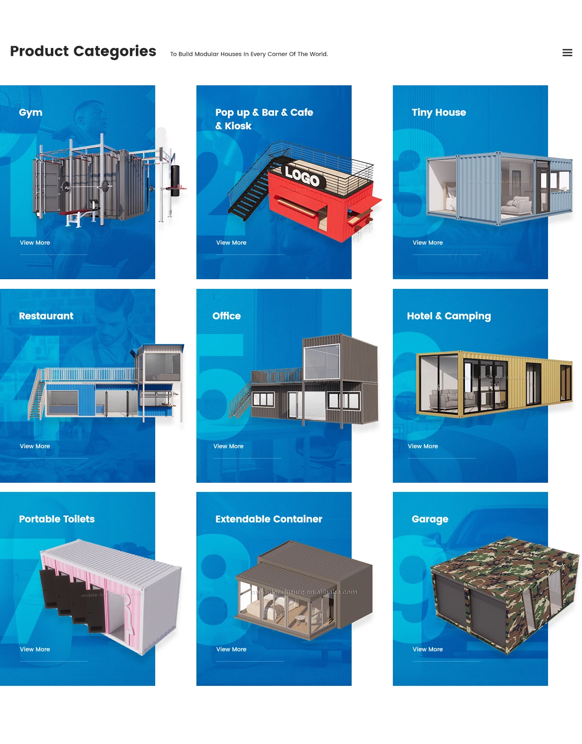 Shipping Container house Trailer Home Modular tiny homes prefabricated 20ft houses homes modern Mobile Prefab Tiny House
