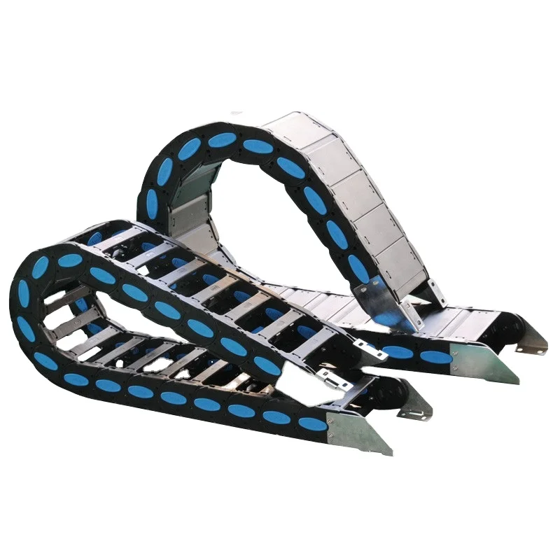 Flexible bridge and enclosed cable carrier nylon plastic drag chain cable carrier for nachine cable