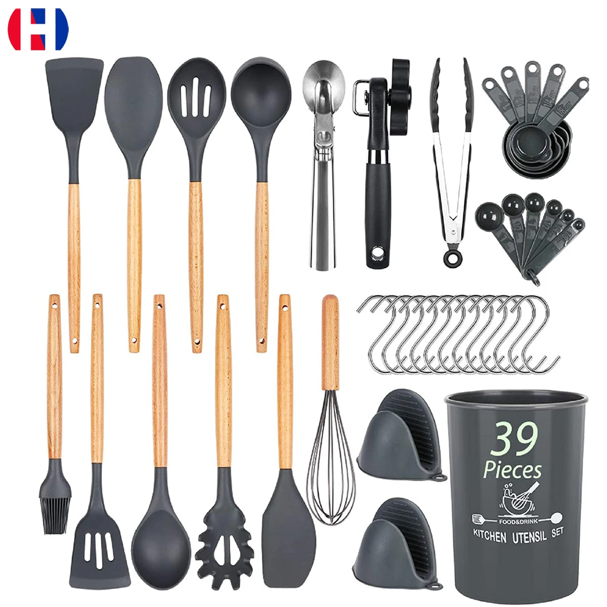  Super quality kitchen utensil sets - 39 pcs cooking utensils food grade