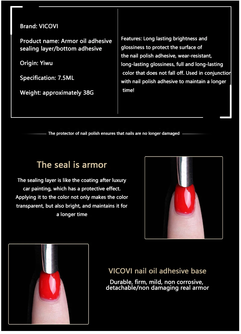 Wholesale 7.5ml top coat and base coat oem sock off uv gel nail polish easy apply clear gel varnish for nail art salon