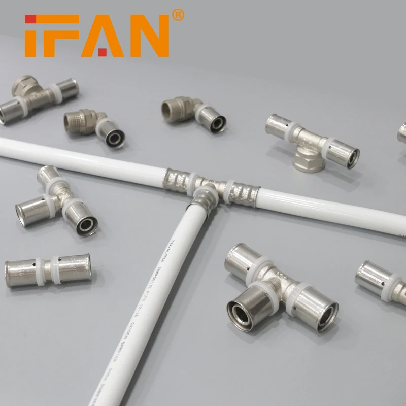 IFAN Wholesale Pex Plumbing Underfloor Heating Multilayer pex fittings brass press