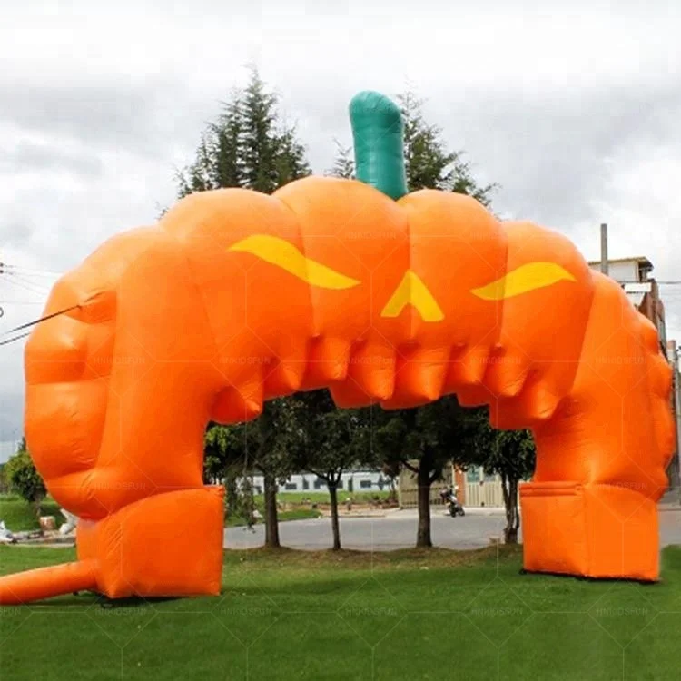 Halloween pumpkin inflatable arch, hallowmas decoration inflatable archway for sale