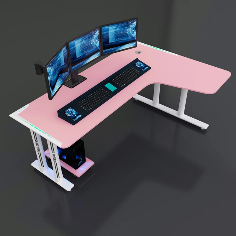 The manufacturer directly sells the new L-type game computer desk, home competitive desk, computer office desk