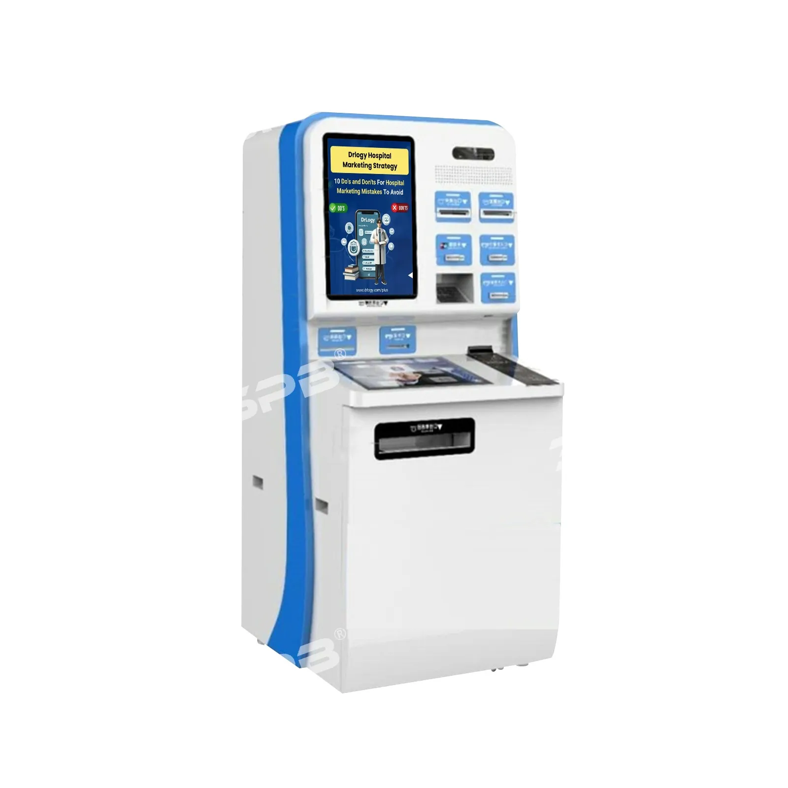 360SPB Good Quality Touch Screen Kiosk Cash Register Coin Receiver Self Service Kiosk NFC Standing Payment Kiosk