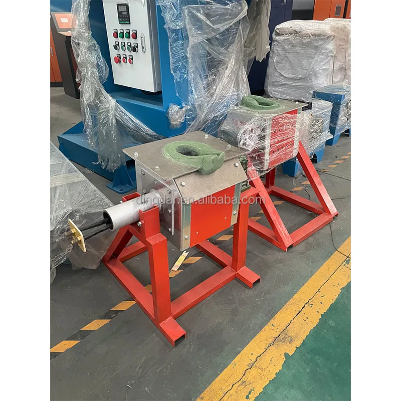 Fast Melting Of Metal Raw Materials, Small Metal Melting Furnace Energy-Saving Movable Electric Furnace