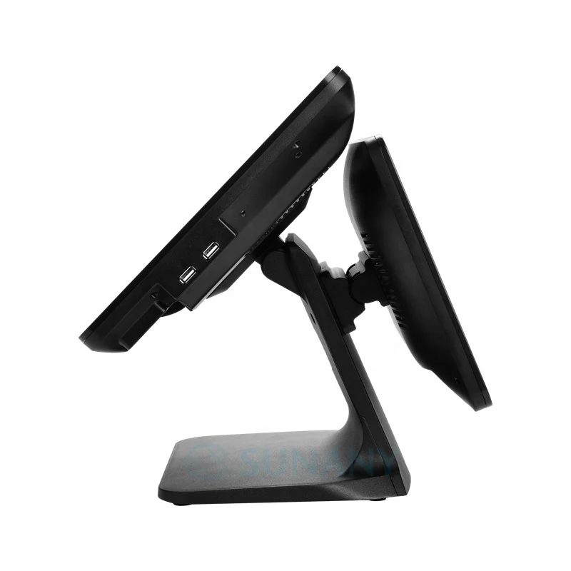 Широко используется настольный Pos терминал двойной экран Pos машина Windows компьютер