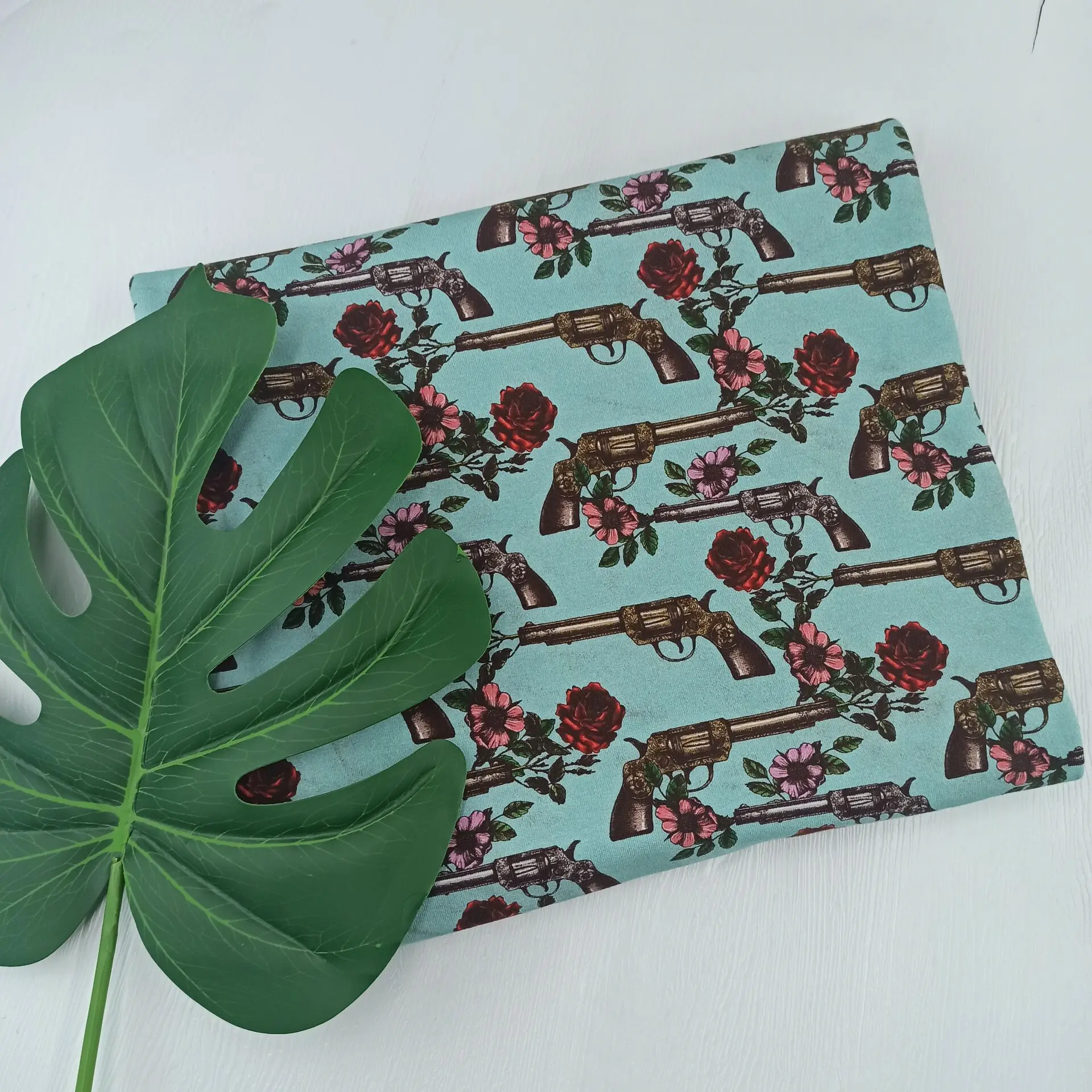 Hot sell NO MOQ High Quality Digital Printing Bamboo Cotton French Terry Fabric for baby clothes