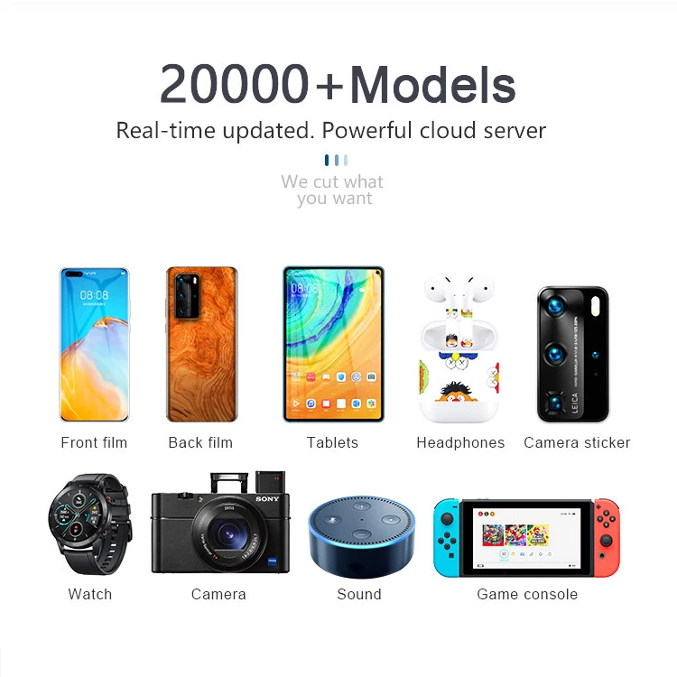 Wholesale phone back sticker cutter hydrogel screen protector film cutting machine