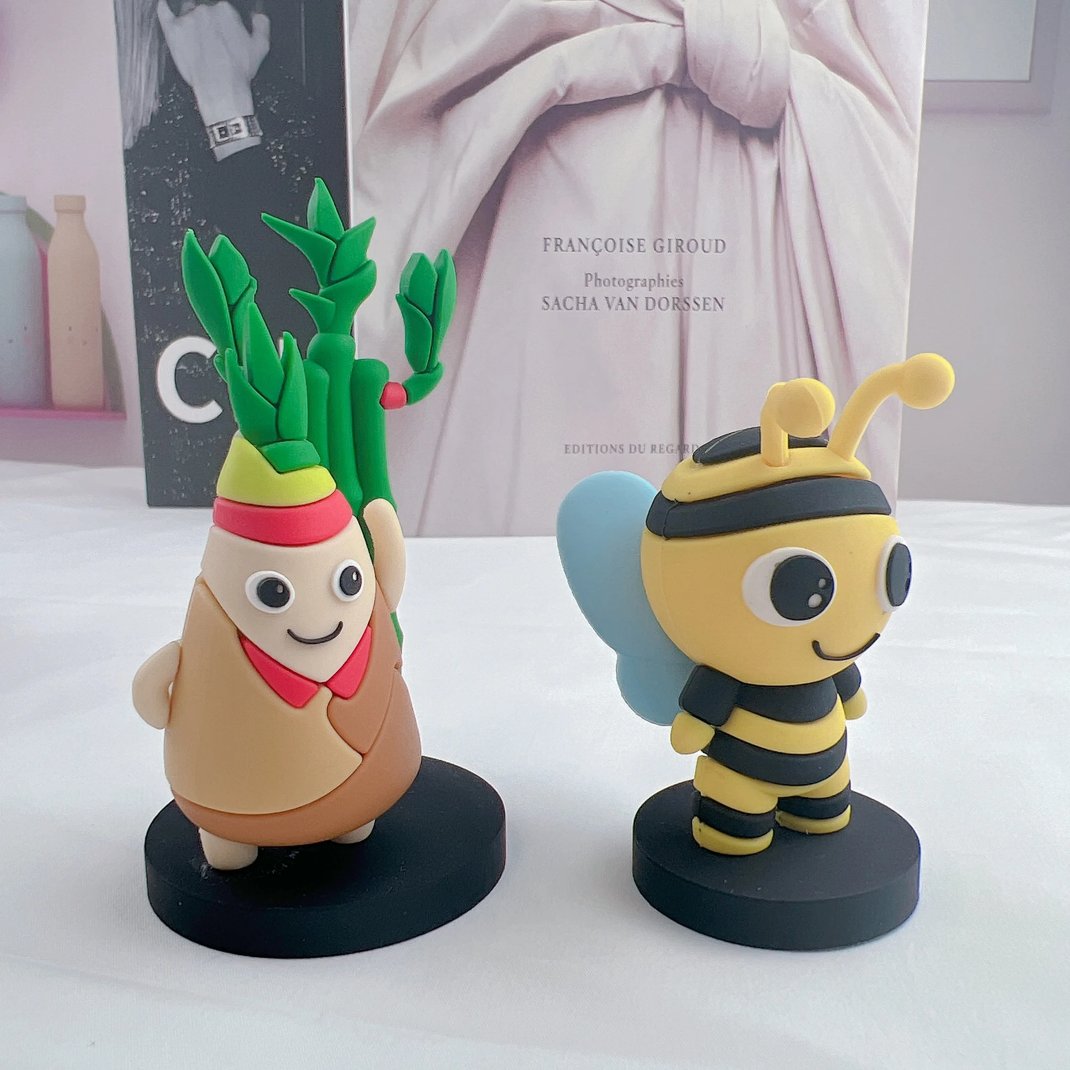 Manufacturer Custom Making Your Own Soft Plastic Vinyl Toy Honeybee Figures Pvc 3D Anime Character Dolls