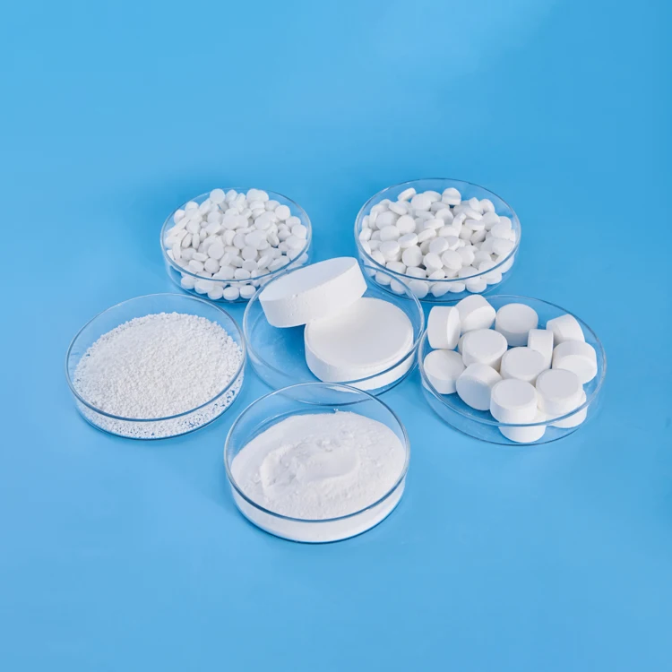 TCCA 90% granular , Trichloroisocyanuric acid 90% chlorine tablets , TRICHLOROISOCYANURIC ACID 250GMS for water treatment