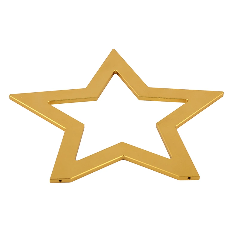 Матовый Алюминиевый пятиконечная звезда ручной работы база Wall Art Украшение подставка держатель