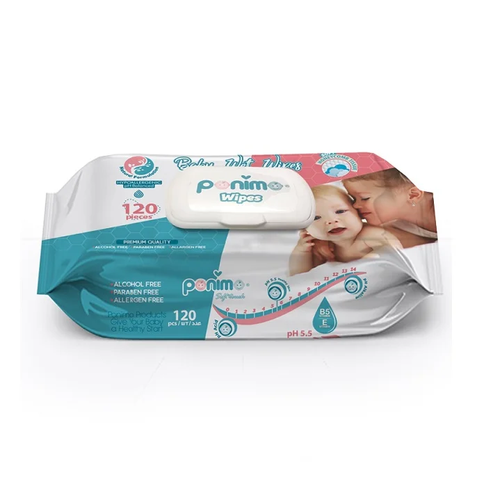 Влажные салфетки Ponimo 120 индейка/lingettes humides