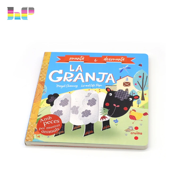  Новые поступления 2021 практичные детские Картонные Книги для раскрашивания историй со стильным рисунком услуги печати