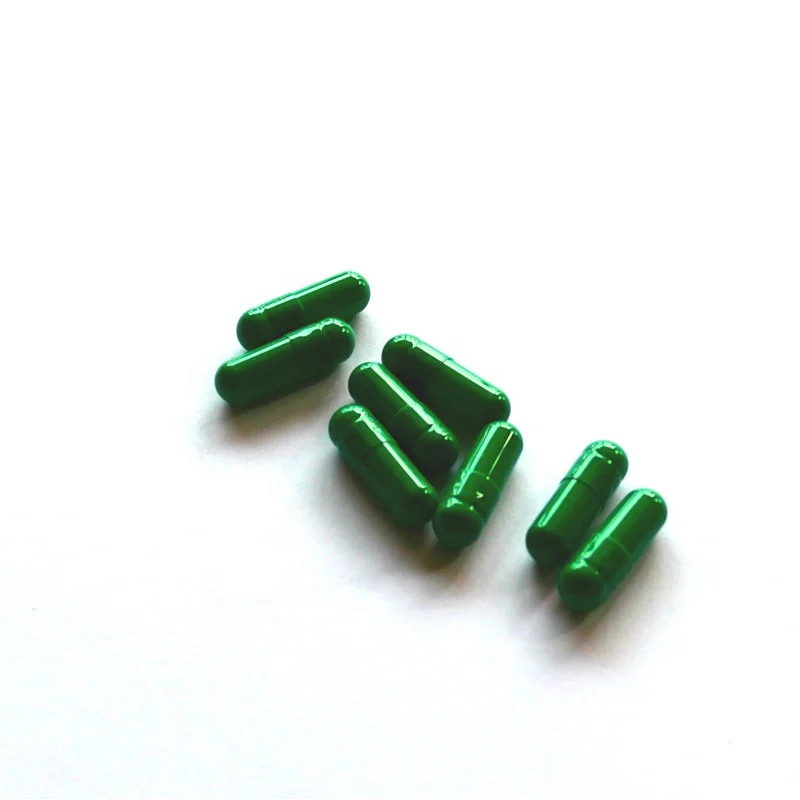 manufacturer best selling products green size 1 empty gelatin capsule shell