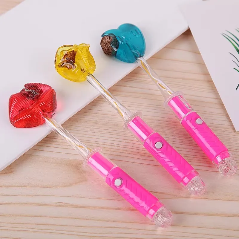 Custom Light Bonbon LED Sweets Glow Stick Lollipop Candy Toys Kids Lollipop