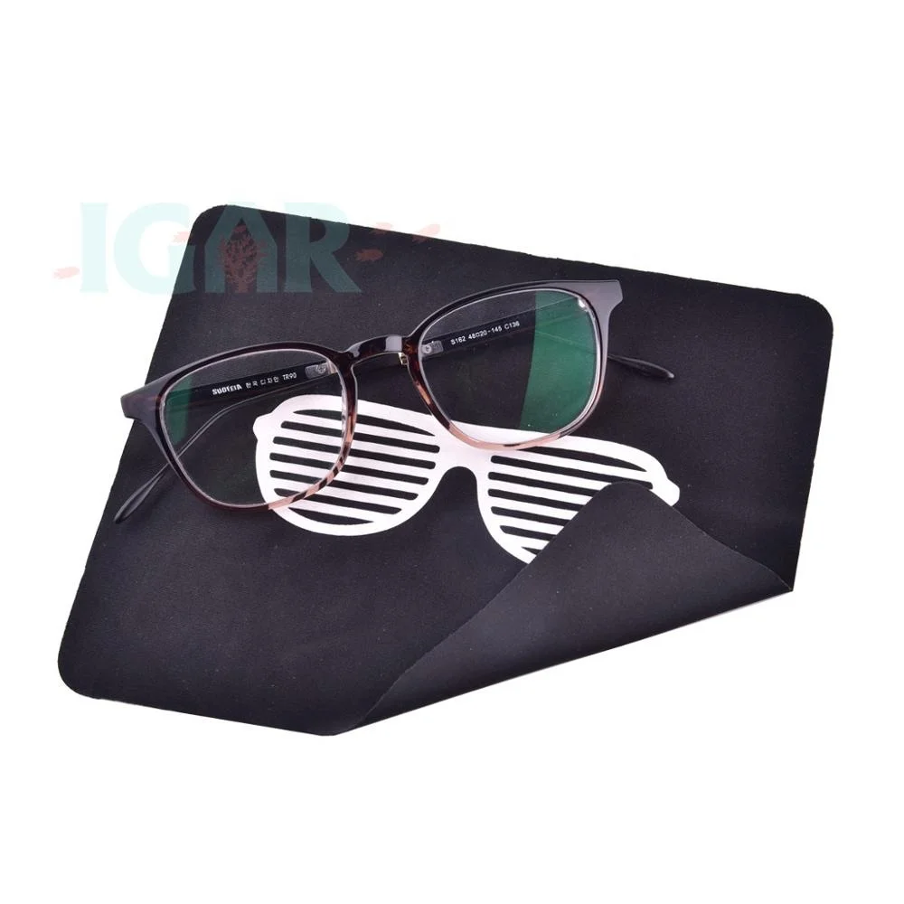 Black Microfiber Sunglasses Glasses & Cell Phone Gadgets Accessories Sleeve Bag Pouch with Drawstring Closure for Cleaning