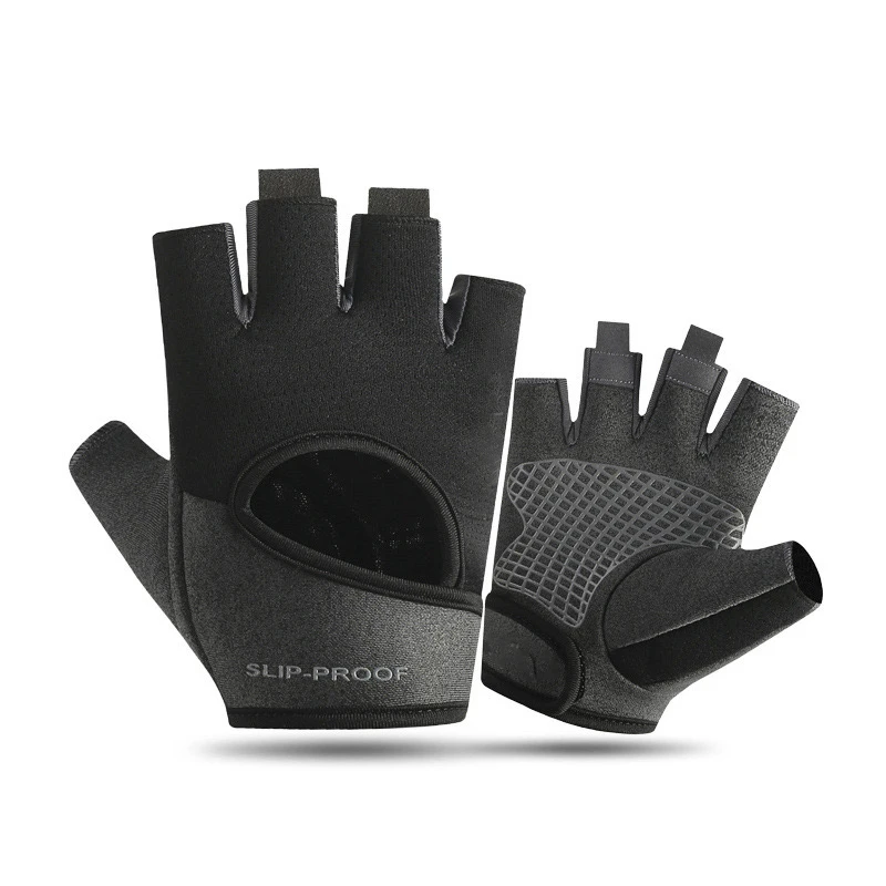 Custom logo man unisex sport  women weight lifting half finger fitness gym gloves