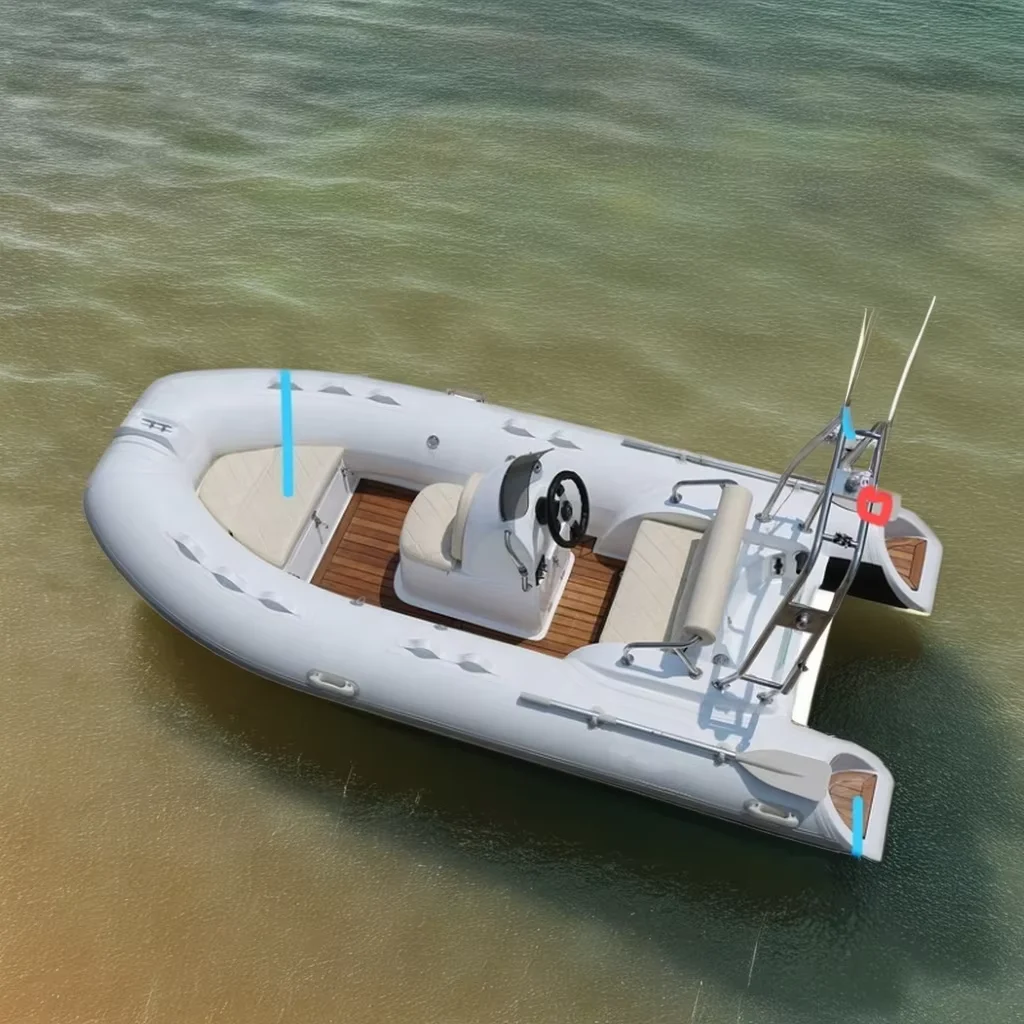 RIB 390 PVC/Hypalon/Orca Fiberglass Hull Inflatable Recreational Boat